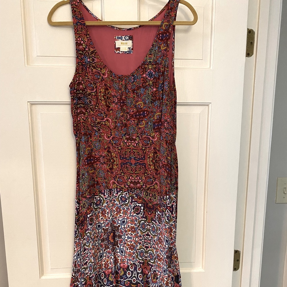Anthropologie Maeve Violette Pattern Dress
